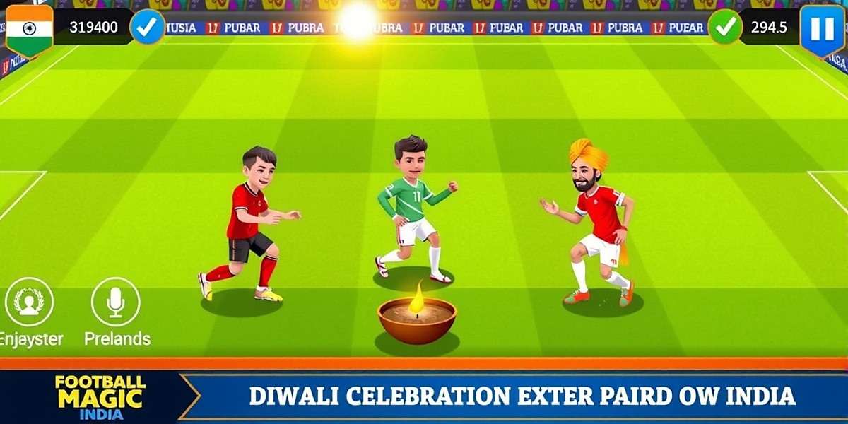 Football Magic India screenshot showing Diwali celebration event with players in traditional attire