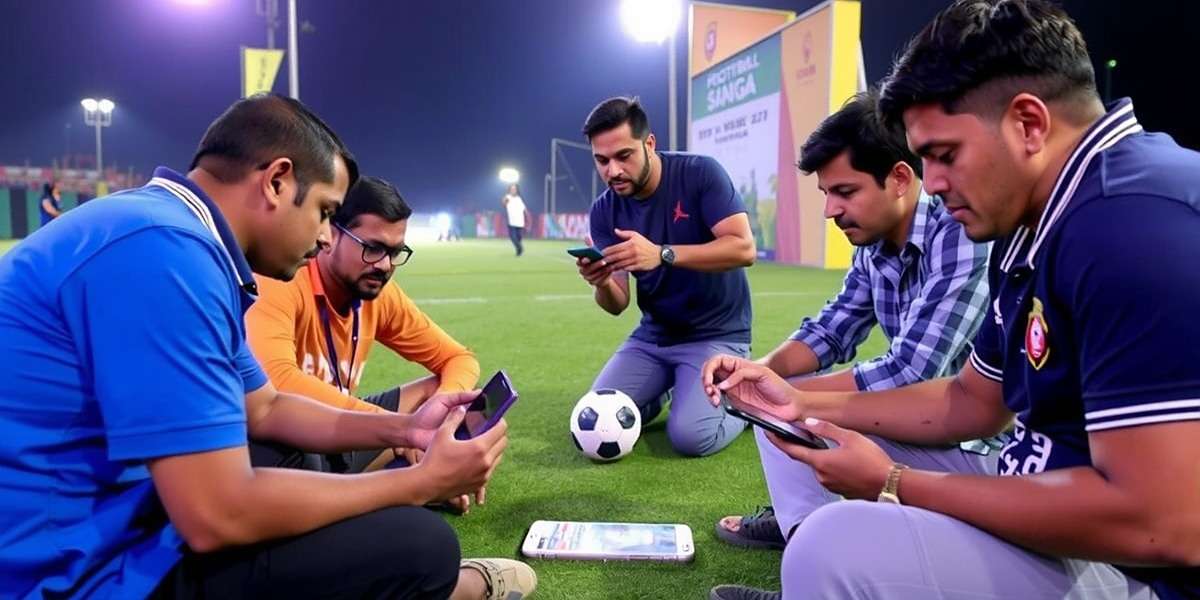Football Magic India community tournament in Mumbai with players competing on mobile devices